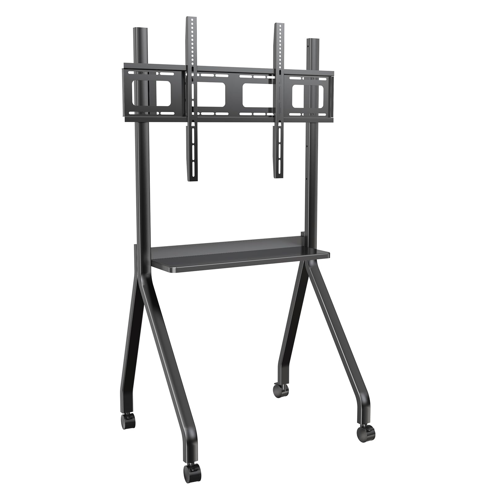 Mobile Smart Board Stand with Wheels, Height Adjustable Interactive Whiteboard Cart for 75/85'' Screens