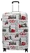 Imagen de A1 FASHION GOODS City of  Maletas expandibles de 4 ruedas con estampado de ciudad de Londres