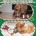 Lunmon 9 Pcs Christmas Dog Items and Stocking Squeaky Dog Items for Puppy Gift Christmas Stuffed Teething Chew Interactive Pet Stocking Stuffer for Small Medium Puppy Xmas Gift(Paw Print)