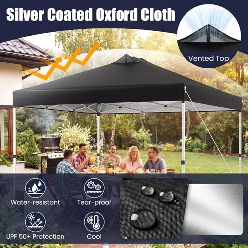 Image of Tangkula 10 x10 Ft Pop Up Canopy with Center Lock