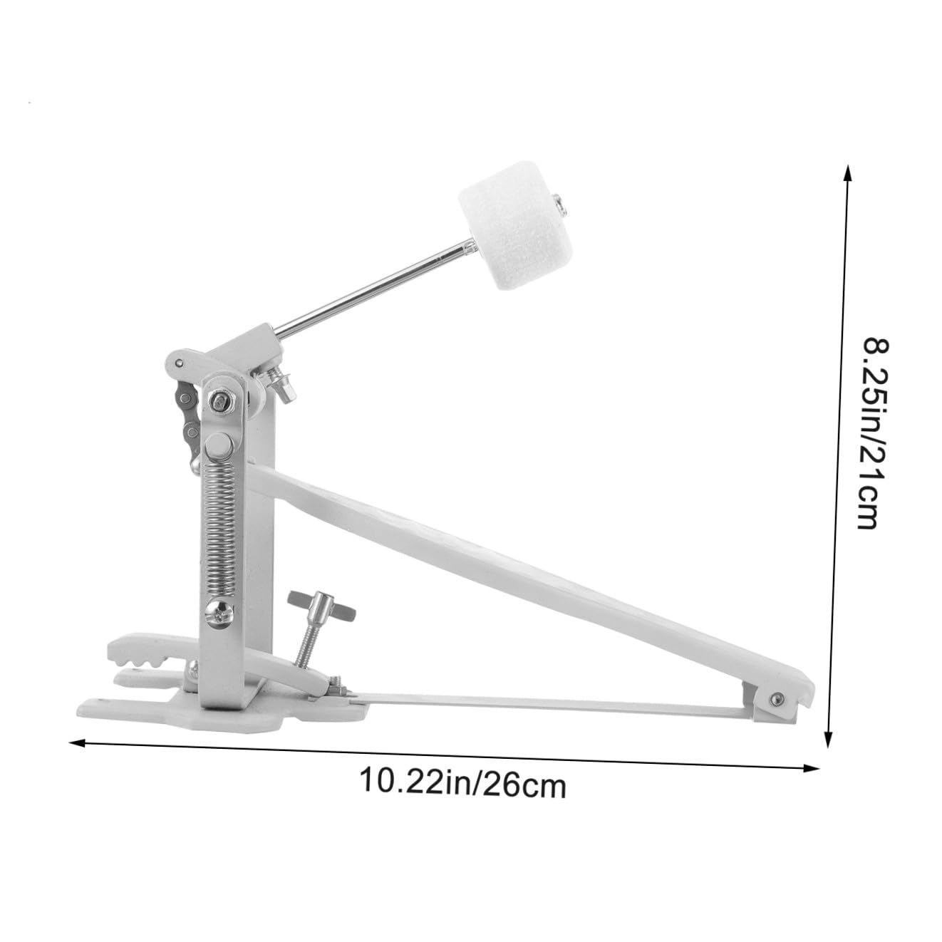 FOMIYES Pedale Grancassa Singolo per Batteria, Accessorio Professionale per Strumento a Percussione, Parte di Ricambio Durevole per Kit Batteria Acustica ed Elettronica, Adatto