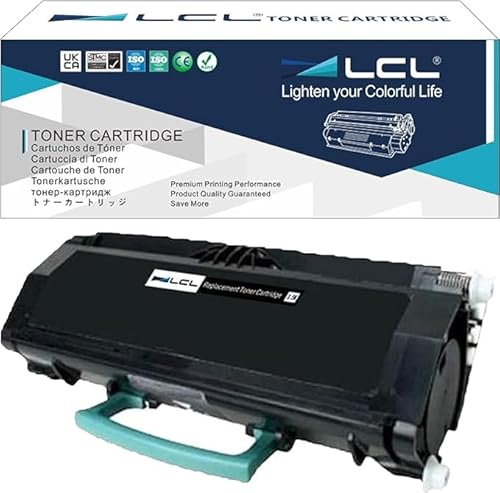 LCL Compatible Toner Cartridge Replacement for Lexmark E260A21A E260 E260d E260dn E260dtn E260dt E360 E360dn E360dtn E360d E460 E460dn E460dw E462dtn E462 E460d E460dtn (1-Pack Black)
