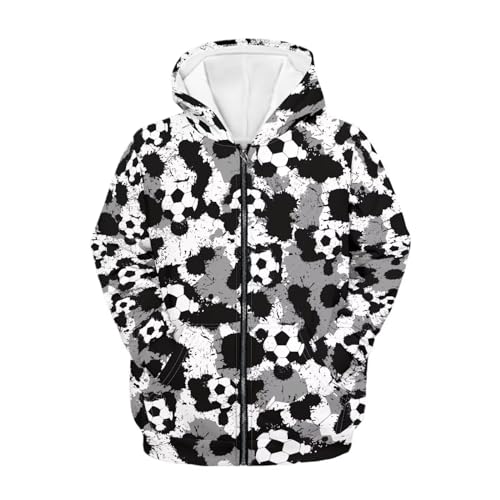 Image of Coloranimal Unisex Girls Boys Long Sleeve Casual Hoodies & Sweatshirts Tops Kids Zip Up Jacket Coat Age 6-16 Year