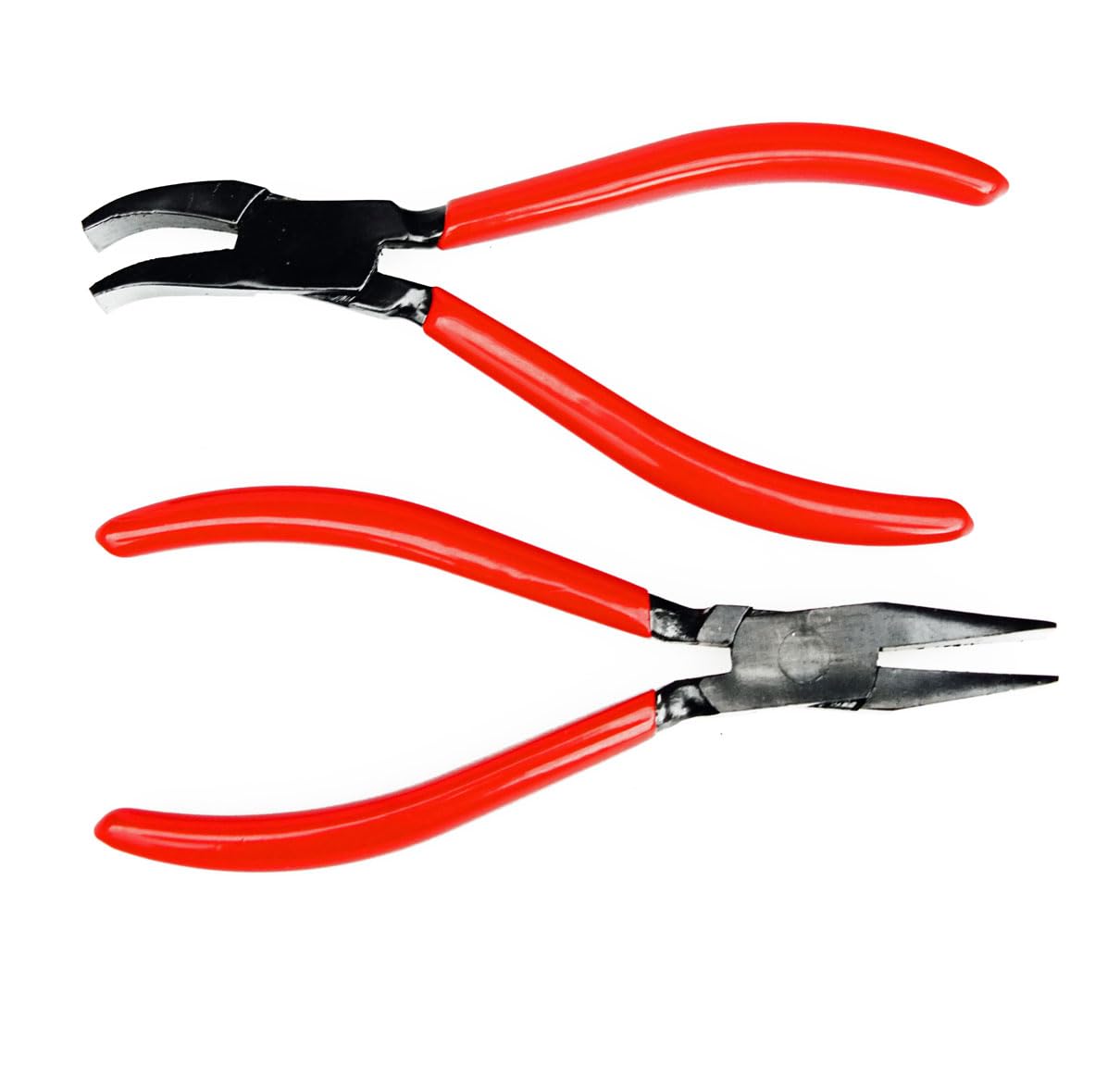 Set Mini Falzzange leicht gerade + 45°, eingelegt, PVC, 22/180 mm