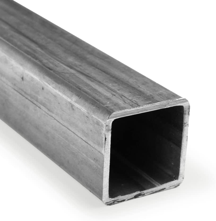 316 Stainless Steel Square Tubing, ASTM A554, 2" Height, 1/4" Wall, 48" Length, OnlineMetals