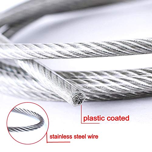 Cavo Acciaio Inox ZONADAH 304 - 100m 1mm Rivestito Vinile Per Giardino - Foto 6