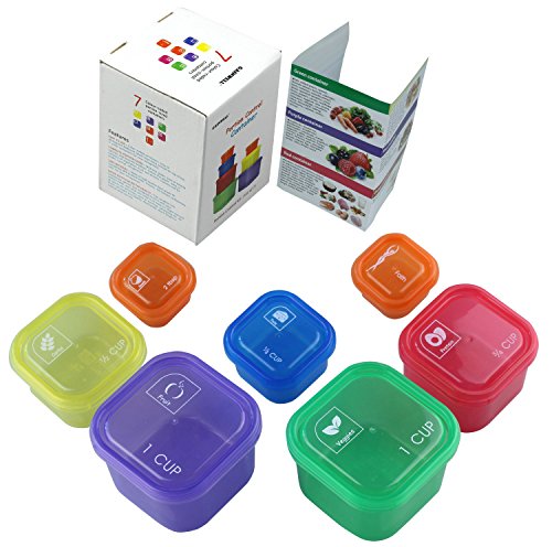 Loop Exercise Bands with Portion Control Container kit