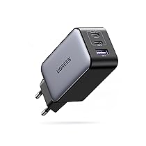UGREEN Nexode 65W Caricatore USB C, 3 Porte di Ricarica Rapida, Compatibile con MacBook Air, iPhone 17 Pro Max Air, Serie 16-12, iPad, Samsung Galaxy S25,  S23,  S22, Google Pixel