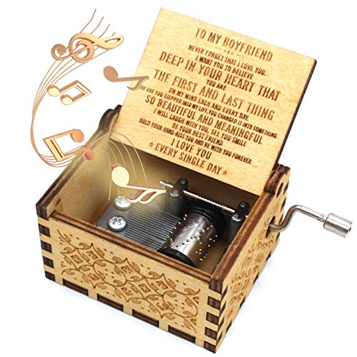 ukebobo Wooden Music Box- You are My Sunshine Music Box,Gifts for Boyfriend
