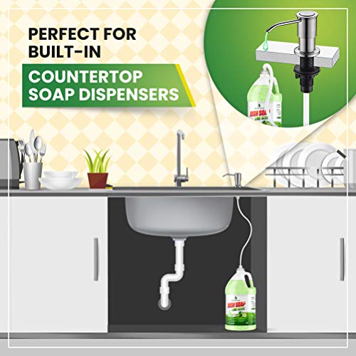 Dish Soap - Liquid Dishwashing Degreaser & Detergent - Zesty Lime Fragrance - Gallon Bulk Refill Bottle - All Natural - Cruelty Free by Bastion (Lime, Gallon (128 oz))