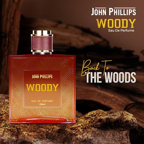 Image of John Phillips Woody & Senorita 100 ml + 100 ml Eau De French Perfume - Unisex Perfume For Men & Women