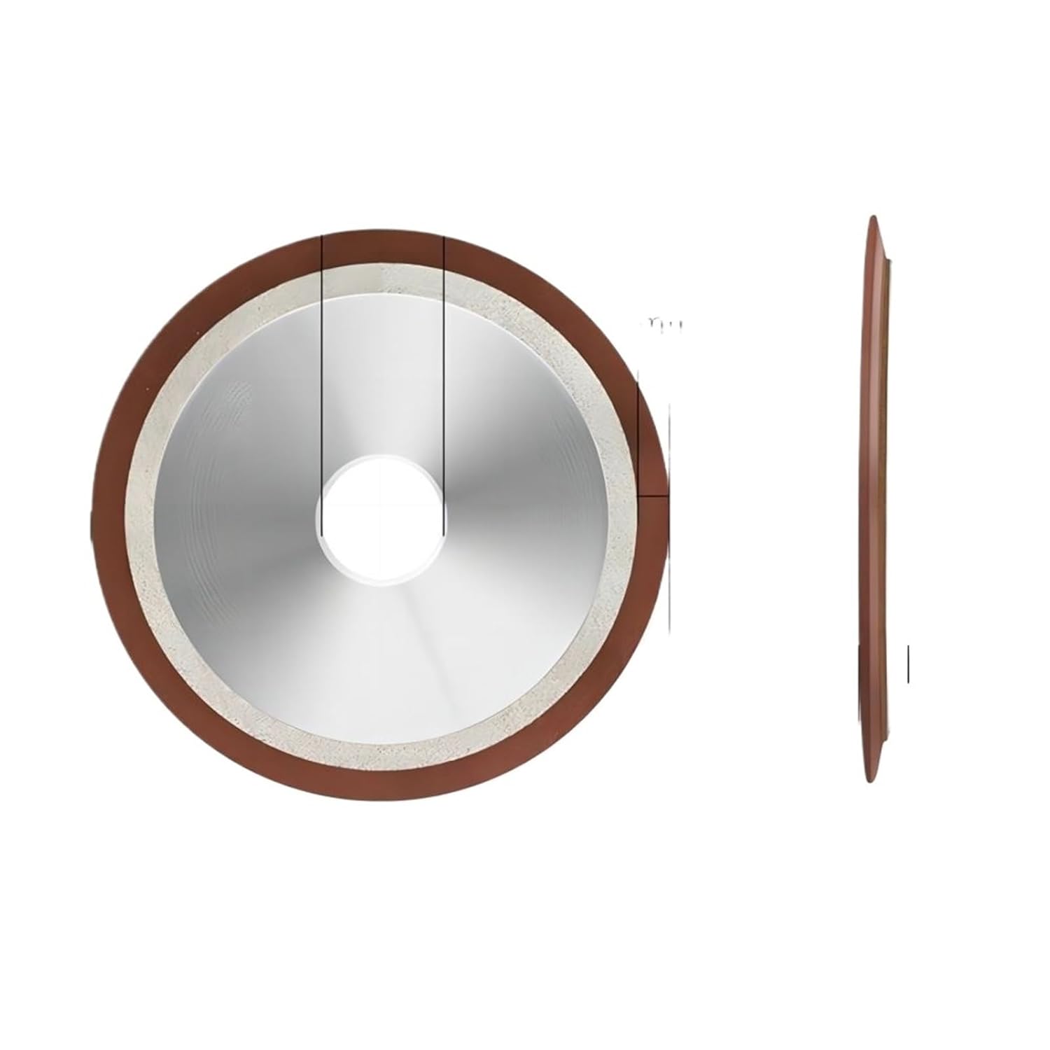 Saw Blade Grinding Resin Diamond Grinding Wheel Single Oblique Edge Resin Diamond Wheel(D80mm x H16mm,180 grit)