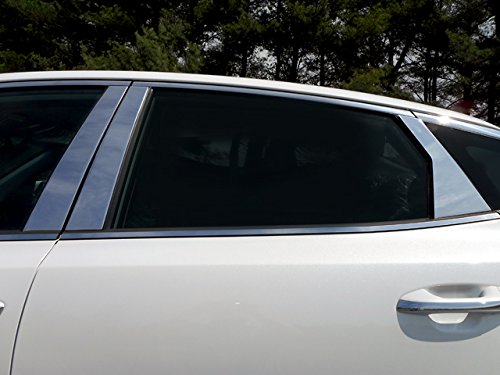 QAA is Compatible with 2016-2020 Kia Optima 6 Piece Stainless Pillar Post Trim PP16806