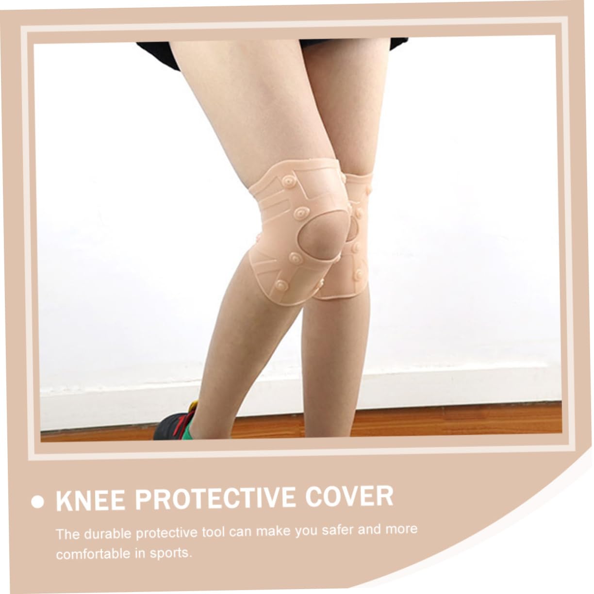Toddmomy 1pc Magnet Compression Knee Strap Protective Knee Pad for Sports Sebs Material for Cycling Running and Outdoor Activities Unisex Design