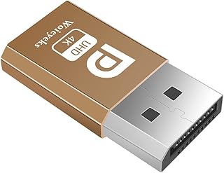 Woieyeks Displayport Dummy Plug,Virtual Display EDID Emulator[fit Headless 2560x1600@60Hz] Highest Support 3840x2160@17HZ -1 Pack