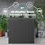 KFY 30 Gallon Waterproof Resin Deck Box, UV Resistant Outdoor Storage for Garden, Patio, Porch, Delivery,Striped Black