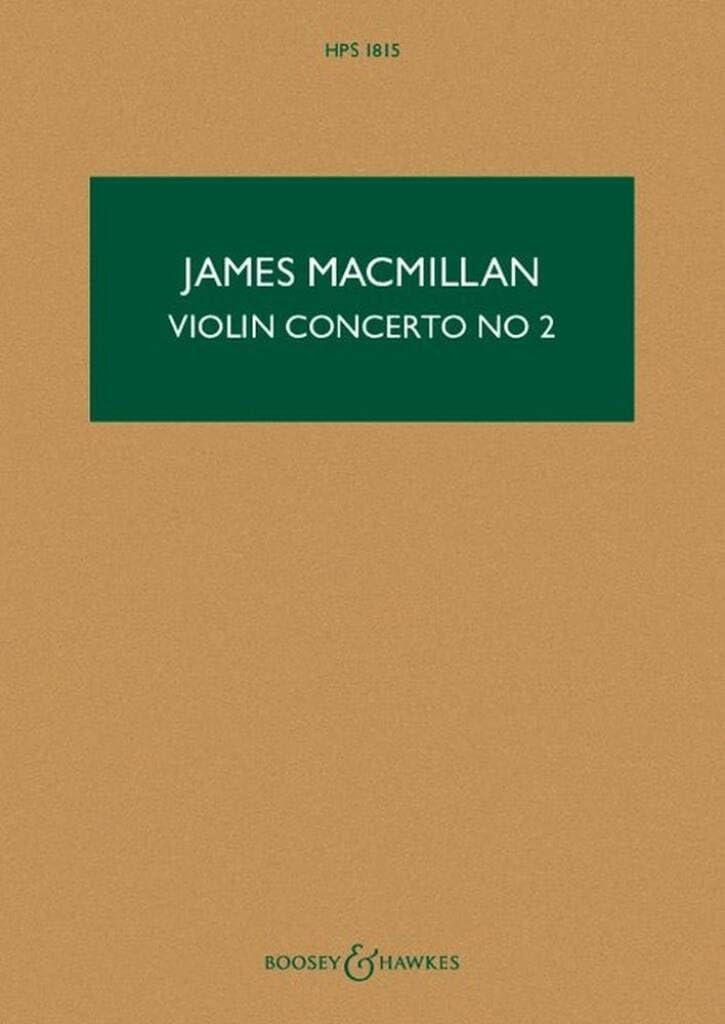 Macmillan: Violin Concerto No. 2 Hps 1815 Study Score