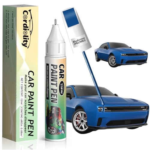 Image of Bludicrous(PBJ /MBJ) Touch Up Paint Pen for Dodge,Car Paint Scratch Repair Pen Quick and Easy Fix Auto Paint Scratch