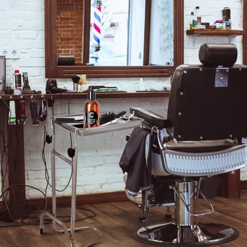 Konmee Salonwagen, medizinischer Tablettwagen, hergestellt aus hochwertigem Edelstahl,Die Höhe des Wagens ist verstellbar im Bereich von 86 cm bis 143 cm. Die Maße des Tabletts betragen:49 x 34 x 5 cm