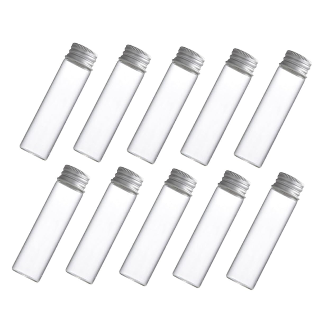 IMIKEYA 30piezas de Ensayo de Vidrio Tapa de Pequeños Frascos de Muestra para Laboratorio Decoración DIY Regalos de Joyería