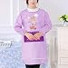 YXDZ (2 Pièces Bande Dessinée Alpaga Adulte Anti-Fouling Robes Ménage Tablier À Manches Longues Poussière Cuisine Facile À Nettoyer Tablier Cuit Taille Violet