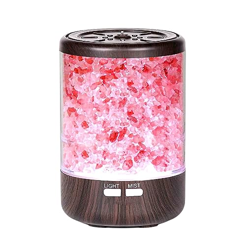Difusor aromático eléctrico con cristal de sal rosa del Himalaya