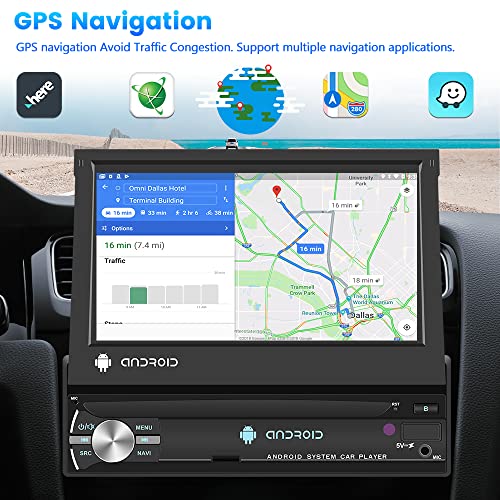 Hikity DAB+ Autoradio mit Navigation und Bluetooth-Funktion 1 Din
