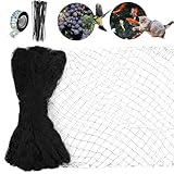 AOOWU Filet Protection Oiseaux, 15 * 15M Anti Pigeon Réutilisable, Filets de Jardin Anti-O...