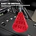 Gdnecad Car Shift Boot Cover, Waterproof Fabric Manual/Automatic Auto Shifter Lever Knob Protector, Universal Gear Shift Boot Sleeve Interior Decoration for Cars Trucks SUVs (Red)