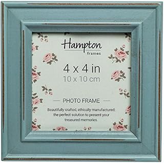 Hampton Frames PALOMA 4x4 (10x10cm) Light Blue Square Picture Poster Photo Frame Glass PAL301944B