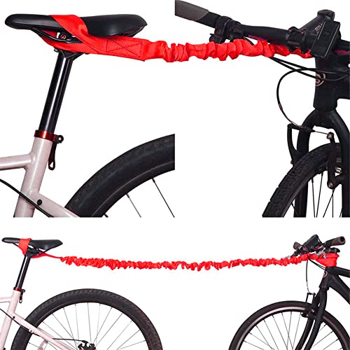 Bolagar Bike Tow Rope for Kids, MTB & Cycling Stretch Pull Strap For Long Ride Going Uphill,Compatible with Any Bicycle