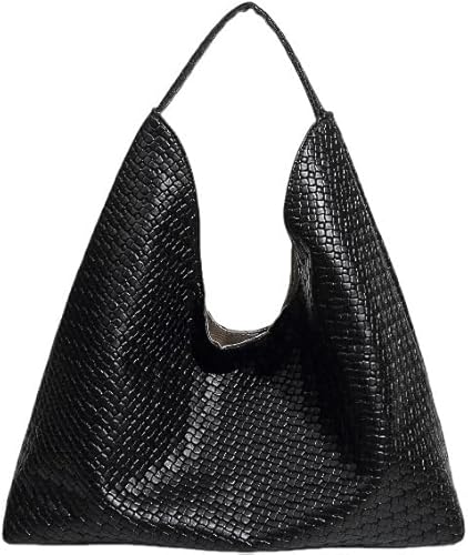 Woven Tote Bag Large Leather Braided Purse Slouchy Hobo Bags