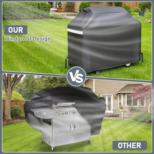 Uniflasy 65 Inch Outdoor Grill Cover for Nexgrill BBQ Cover for Weber Charbroil Kenmore Brinkmann Dyna-Glo Grills, Heavy Duty Waterproof, Special Fade and UV Resistant Material 600 D Polyester by Uniflasy - Image 6