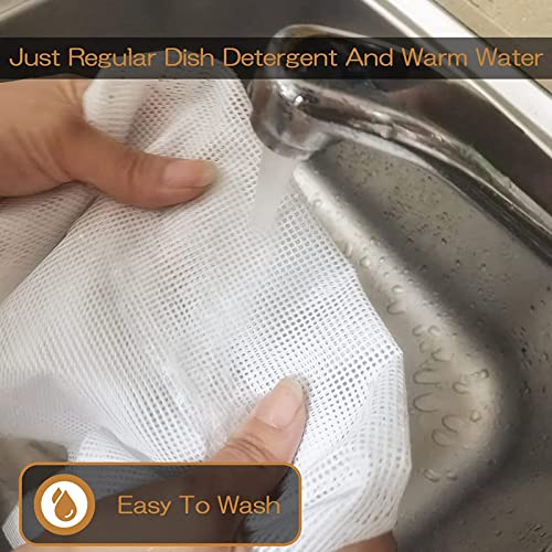 JKDHJK 10 Stück 35,6 X 35,6 Cm Antihaft-silikoneinlagen Dörrfolie Silikonnetz Wiederverwendbar Geeignet Für Die Lebensmitteltrocknung, Tabletteinlagen – Bild 5