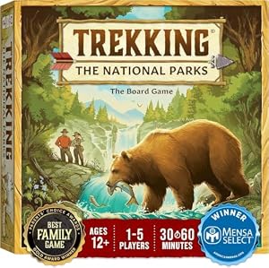 Underdog Games Trekking The National Parks - Award-Winning Family Board Game for Kids Ages 12+ - Easy to Learn, Fun Activities for 1-5 Players, Great for Family Bonding & for National Parks Lovers