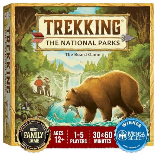 Trekking The National Parks Board Game - The Award-Winning Strategy Game for National Park Lovers | The Perfect Game for Family Game Night | Ages 10+ | Perfect for Boys, Girls, Families, & Adults