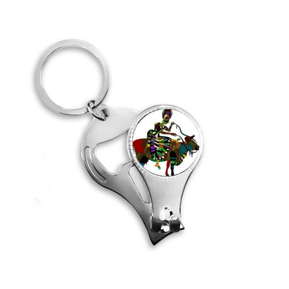 Ongles porte-clés décapsuleur totem chinois accessoire de poche métal