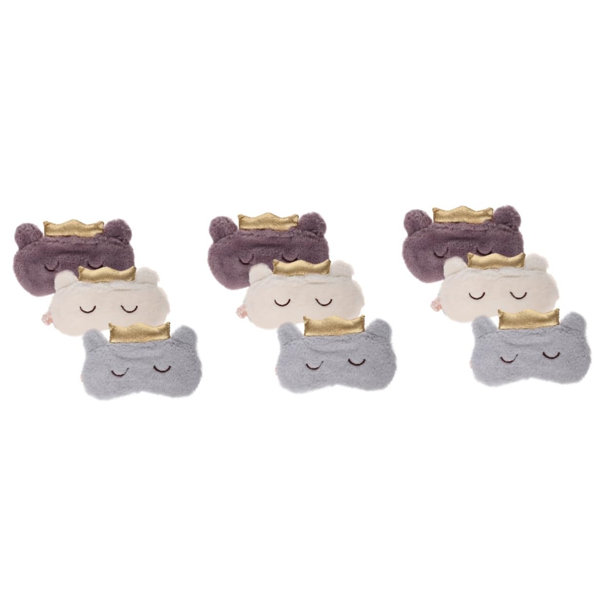 Beavorty 3 Juegos De Antifaces Ligeros Para Dormir Con Diseño De Dibujos Animados Cómodos Y Resistentes Al Desgaste. 3 Unidades.