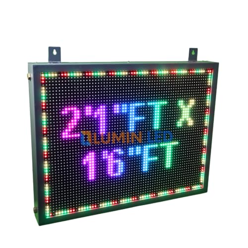 Image of Multicolor Scrolling Display / P10 Scrolling display LED scrolling display board with Wi-Fi - Mobile App /pc (2'1 inch FT X 1'6 inch FT)