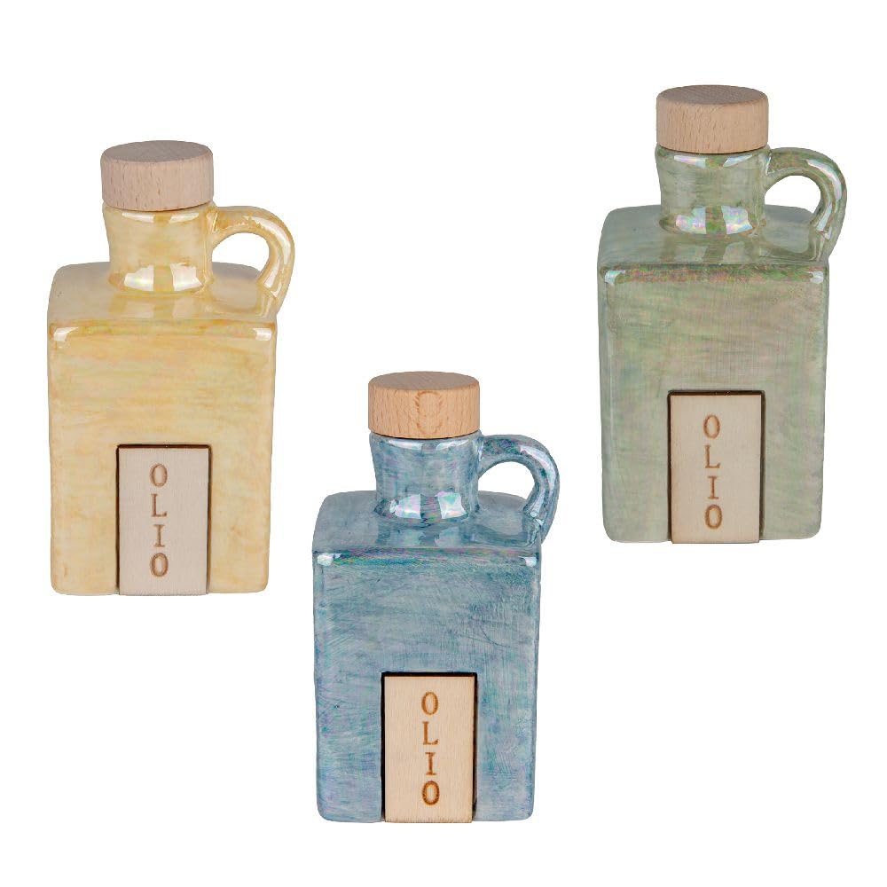Generico 6 PZ Shine OLIERA CUBO in Porcellana 11.5 cm - 170 ML - bomboniera