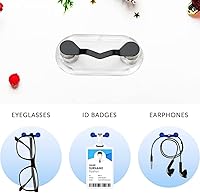 Vista 7 de Soporte magnético para gafas, paquete de 3 unidades, soporte para gafas, soporte para lentes de sol, placa de identificación para hombres y mujeres