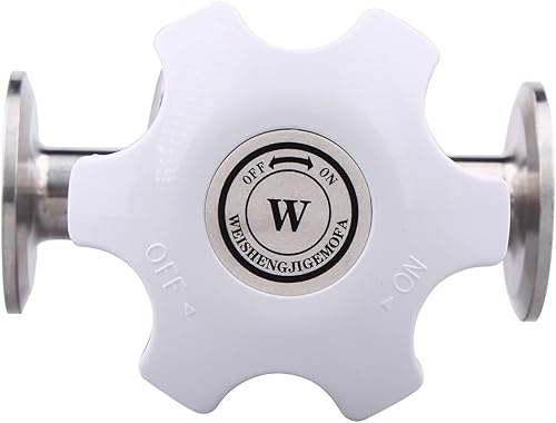 Vista 5 de DERNORD Válvula de diafragma sanitaria Sello de silicona Acero inoxidable 316L, 1.5 "Válvula de triple abrazadera (tubo de 3/4 pulgadas OD)