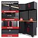 Tsnritor Corner Workshop Set,10Pcs Garage Cabinets and Storage System with Corner Cabinet, Cabinet Drawers, Workbench, Pegboard for Tool Organization, Red Handle