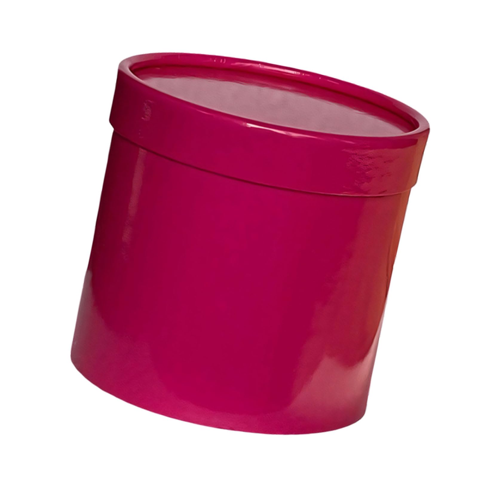 Portable Paper Flower Bucket Craft Container Round Gifts Packaging Paper Box for Weddings Anniversaries and Event Round Flower Packaging Box with Lid Cardboard Design for Bouquet Wrapping and Use