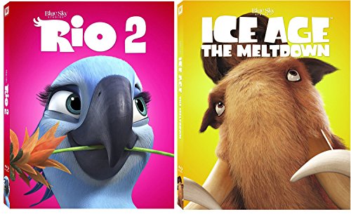 Amazon Com Ice Age 2 The Meltdown Rio 2 Blu Ray Movie Cartoons Sequel Animated Set Exotic Pet Bird Movies Tv