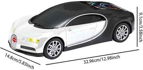 Miniatura 9 de WS-660 Hypercar Replica Altavoz Bluetooth con pantalla LED Starry-Sky, portátil con sonido HD, luz de fiesta LED, emparejamiento TWS, reproducción