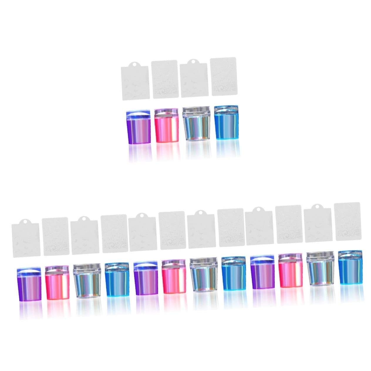 FRCOLOR 16sets Stampini Per Unghie Kit Completo Per Nail Art Con Stamper e Template Per Manicure Creativa Facile Da Usare e Portatile Design Elegante Per Decorazione Unghie