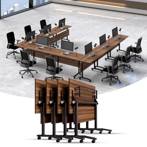 Folding Conference Tables,Flip Top Mobile Conference Room Table/Podcast,47.2