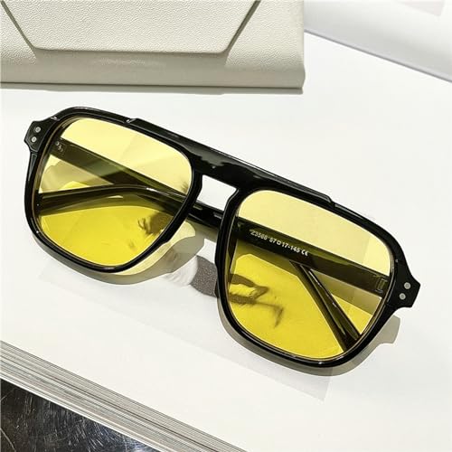 Men Oversized Sunglasses Classic Big Frame Sport Eyeglasses Vintage Square Pilot Shades UV400 Eyewear Trendy Glasses N453