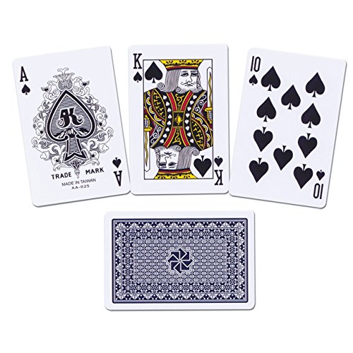 Baraja de cartas tamaño bridge de plástico